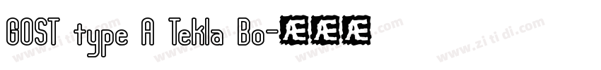GOST type A Tekla Bo字体转换